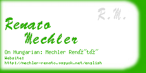 renato mechler business card